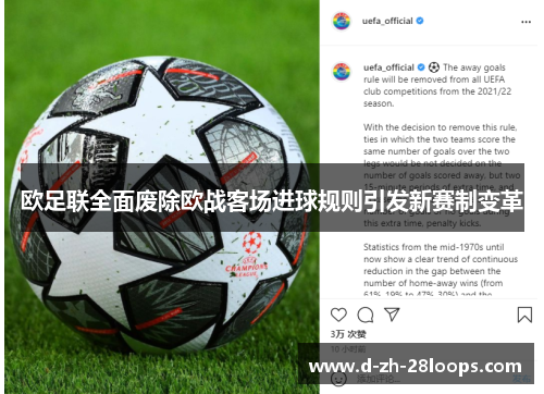 欧足联全面废除欧战客场进球规则引发新赛制变革 欧足联全面废除欧战客场进球规则引发新赛制变革